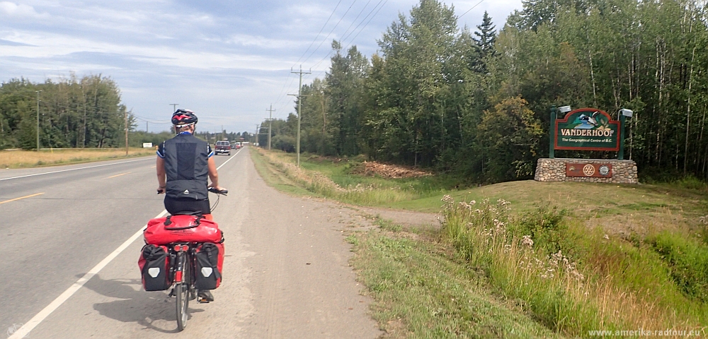 Mit dem Fahrrad auf dem Yellowhead Highway, Etappe von Burns Lake nach Vanderhoof.