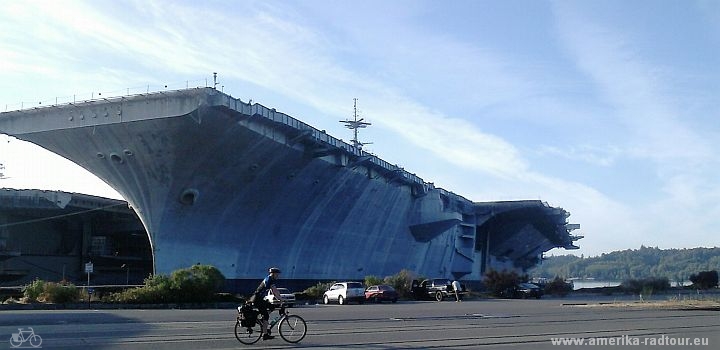 Mit dem Fahrrad von Bremerton nach Elma. Radtour Pazifikküste Vancouver - San Francisco