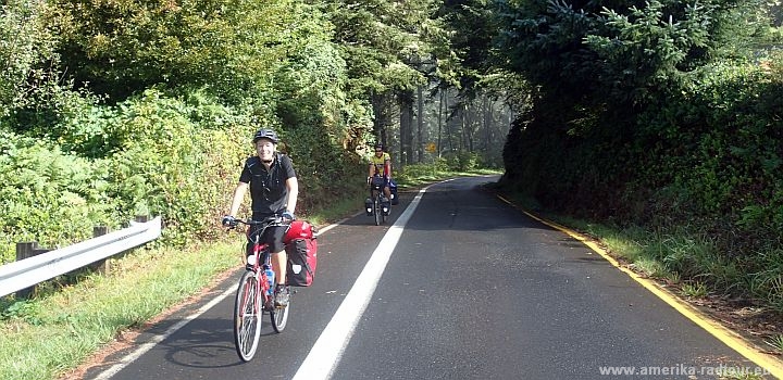Mit dem Fahrrad auf dem Oregon Coast Highway nach Süden.