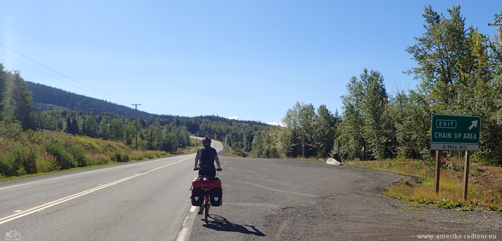 cycling Yellowhead Highway from Houston to Burns Lake.