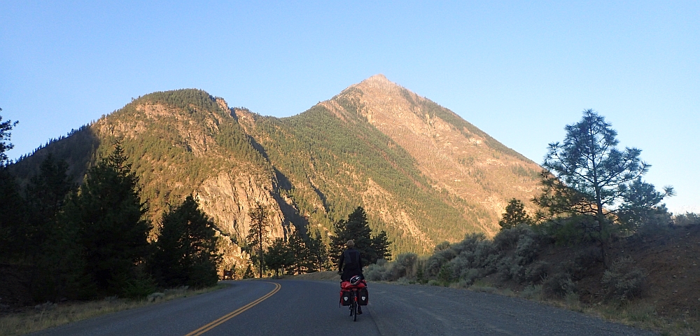 Mit dem Fahrrad von Lillooet nach Pamberton. Radtour über den Highway99..