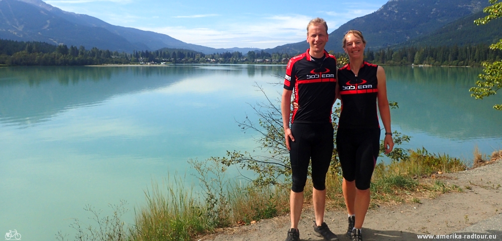 Mit dem Fahrrad von Pemberton nach Whistler. Radtour über den Sea to Sky Highway / Highway99. 