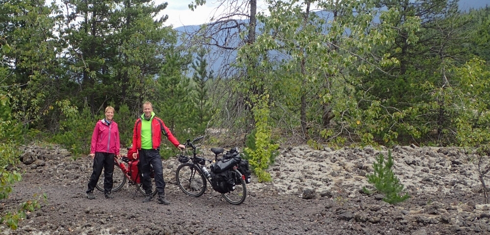 Mit dem Fahrrad von Smithers nach Whitehorse. Radtour über den Yellowhead Highway und Cassiar Highway. Etappe New Hazelton - Terrace. 