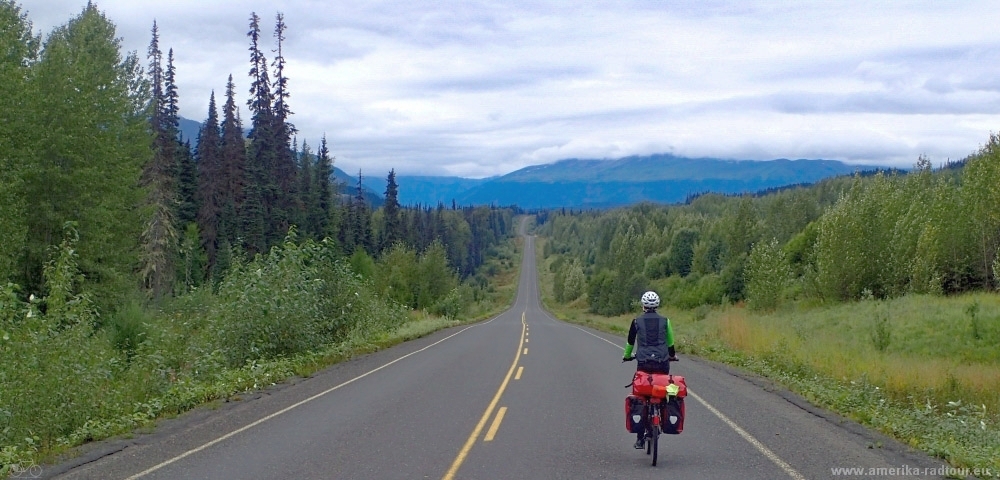 Cycling the Cassiar Highway. 
