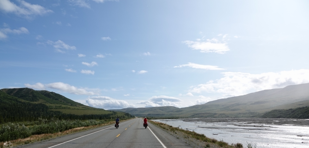 Cycling Richardson Highway southbound.   
